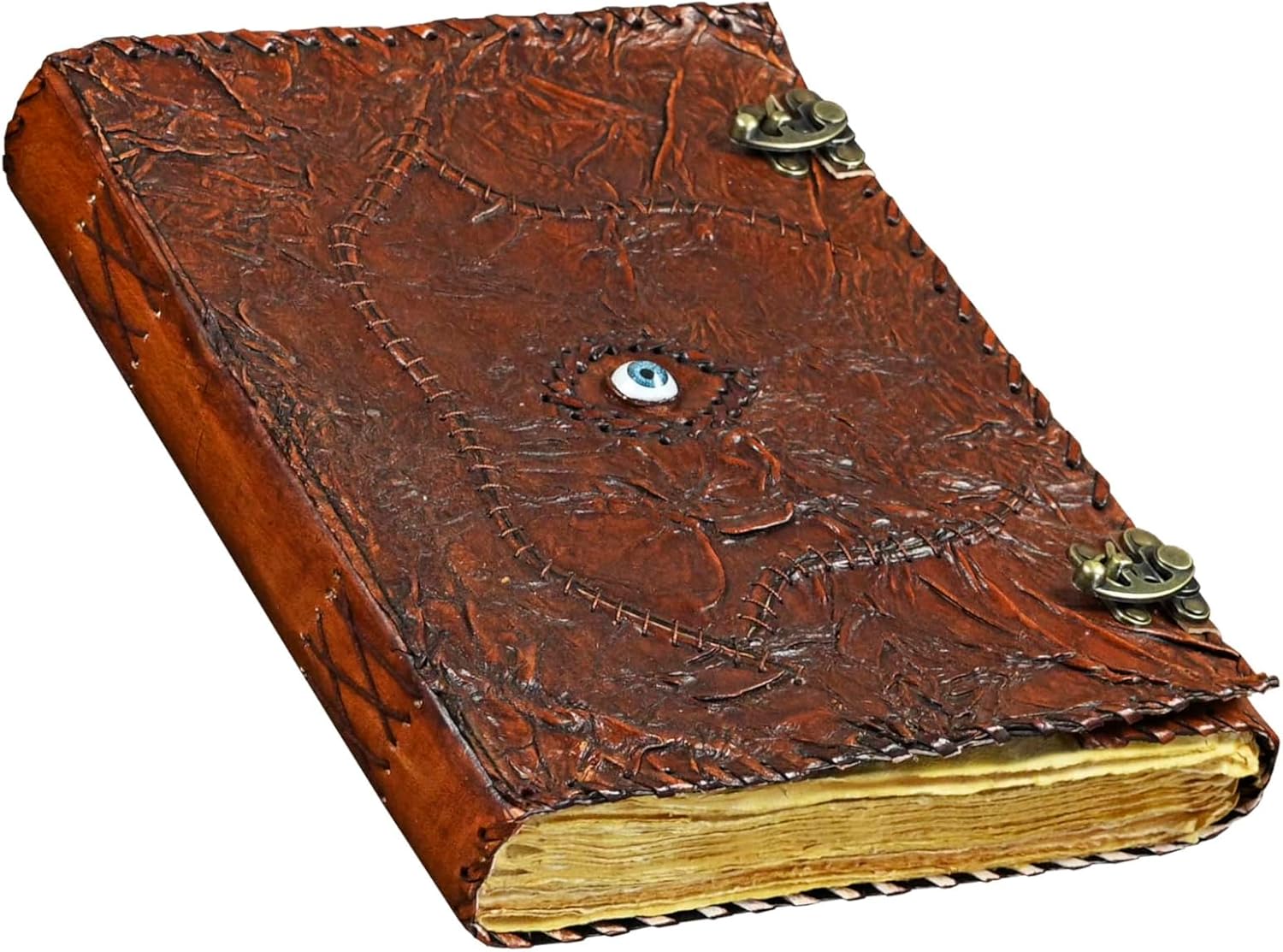 Hocus Pocus Book of Spells Leather Journal for Halloween Decor
