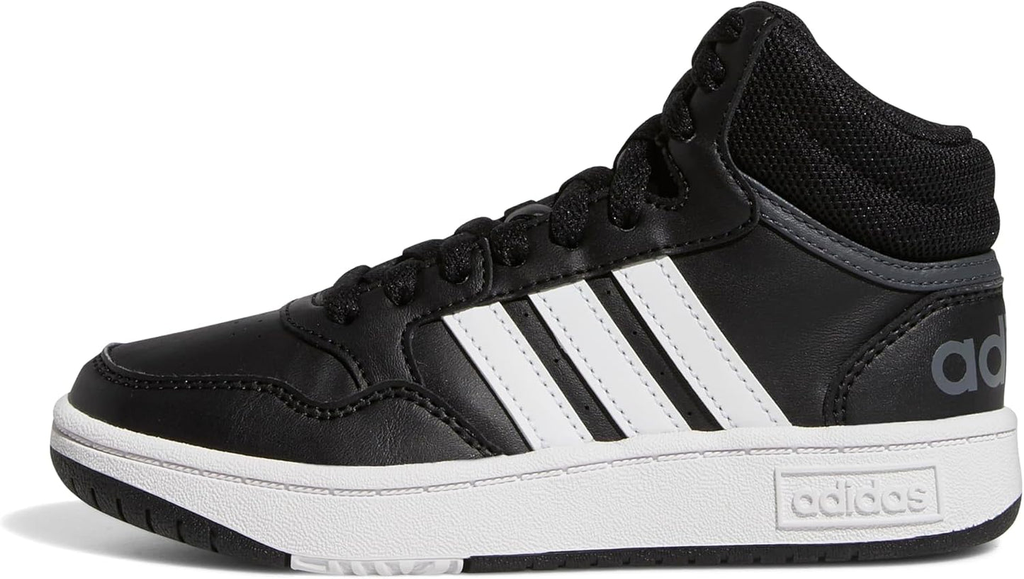 adidas Kids' Hoopds Mid Top Basketball Shoe for Young Athletes