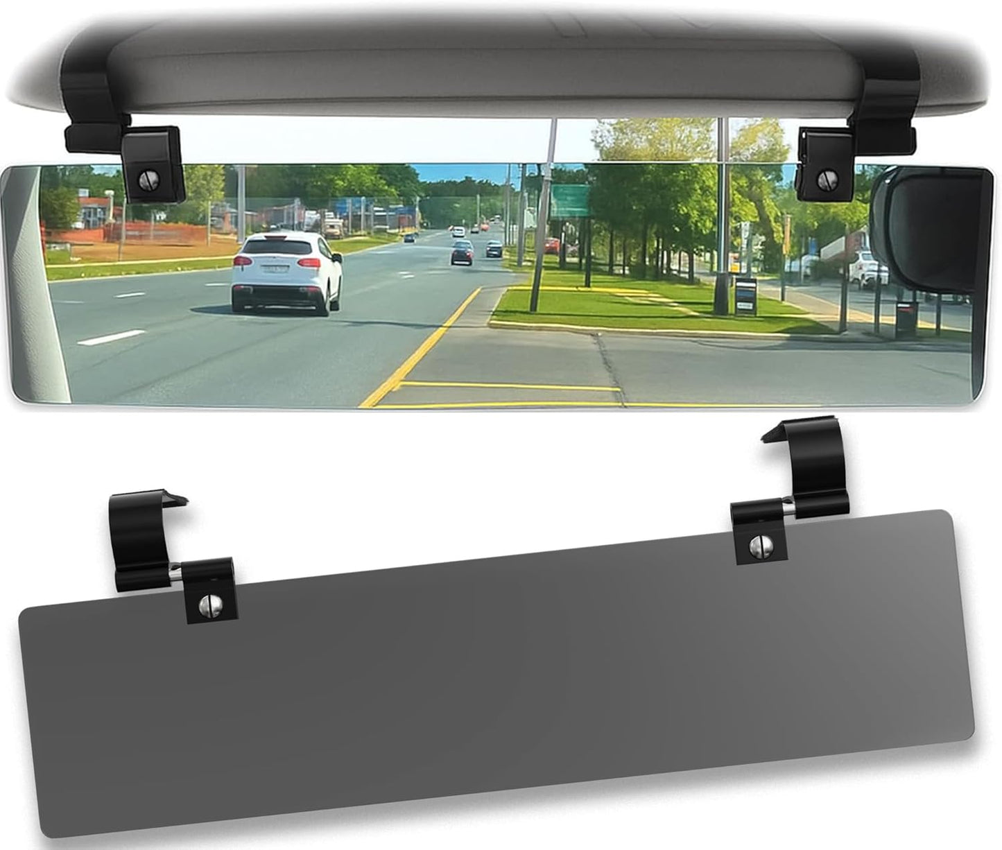Polarized Sun Visor Extender for Cars Blocks UV and Glare