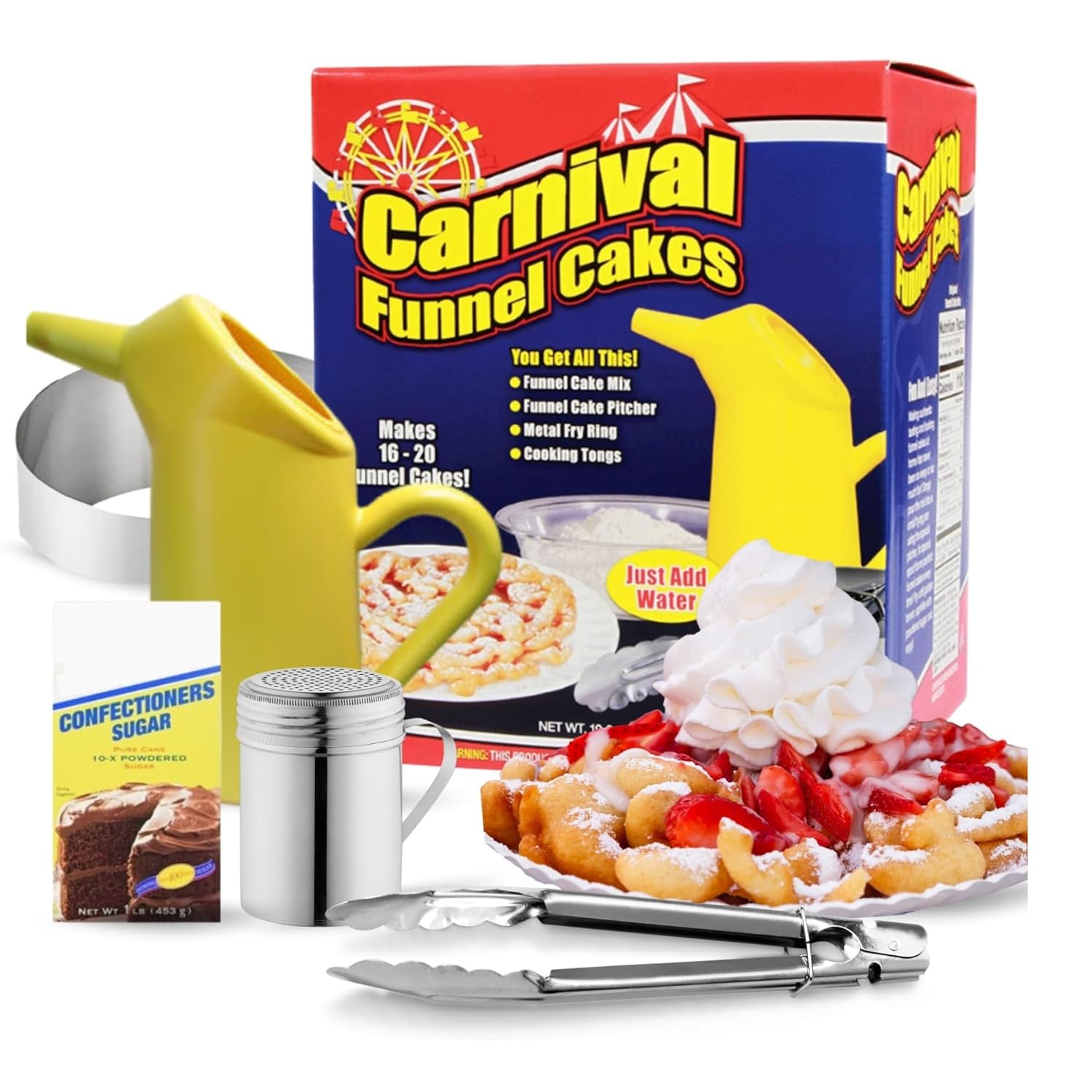 Funnel Cake Kit Deluxe Bundle - Make Delicious Carnival Treats
