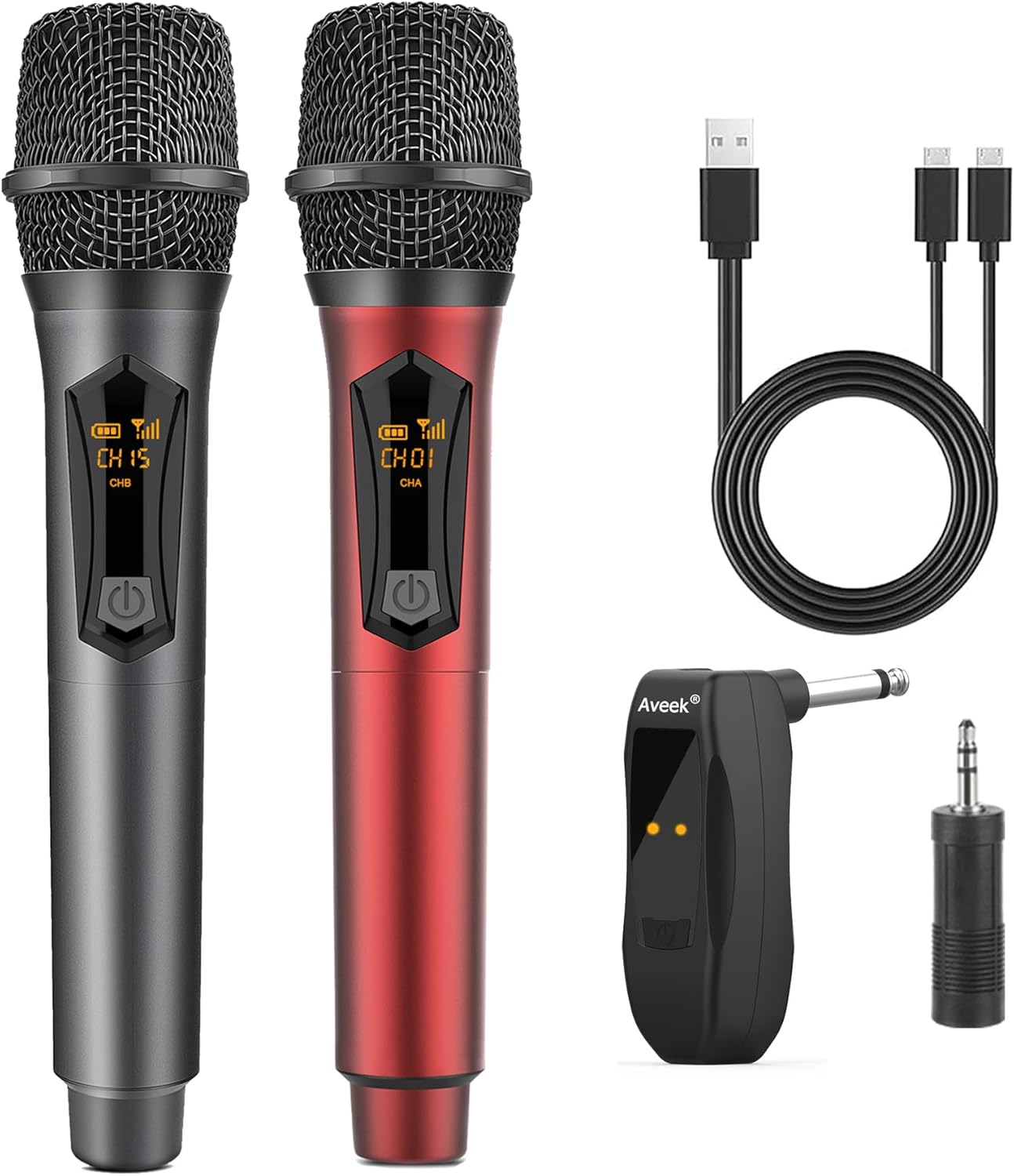 Wireless Karaoke Mic Duo: 10hrs Singing Fun!