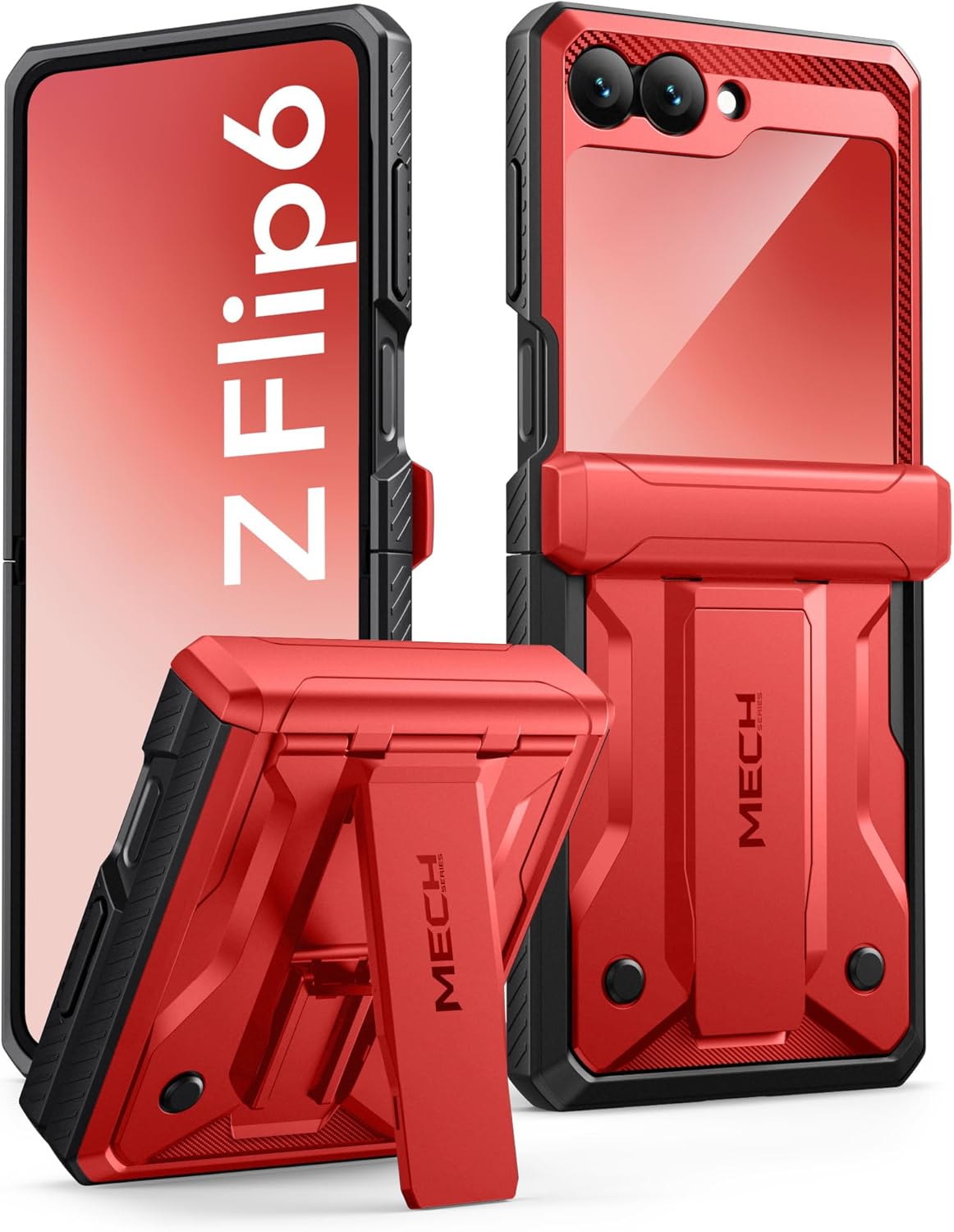 TONGATE Galaxy Z Flip 7 FE Case with Kickstand & Belt-Clip
