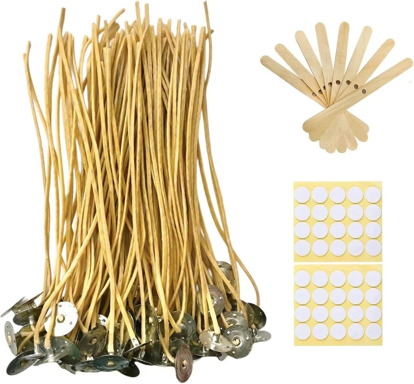 100 Organic Hemp Candle Wicks: Enhance Your Candle Making
