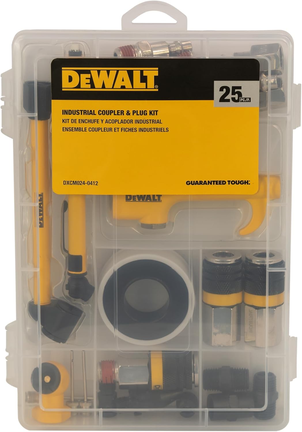 DEWALT 25pc Industrial Coupler & Plug Kit for Easy Inflation