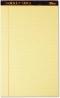 TOPS Docket Gold Writing Pads, 8-1/2 in x 14 in Legal Rule - Smooth