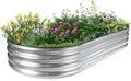 JERIA 631ft Oval Raised Garden Bed Kit - Durable Galvanized Planter