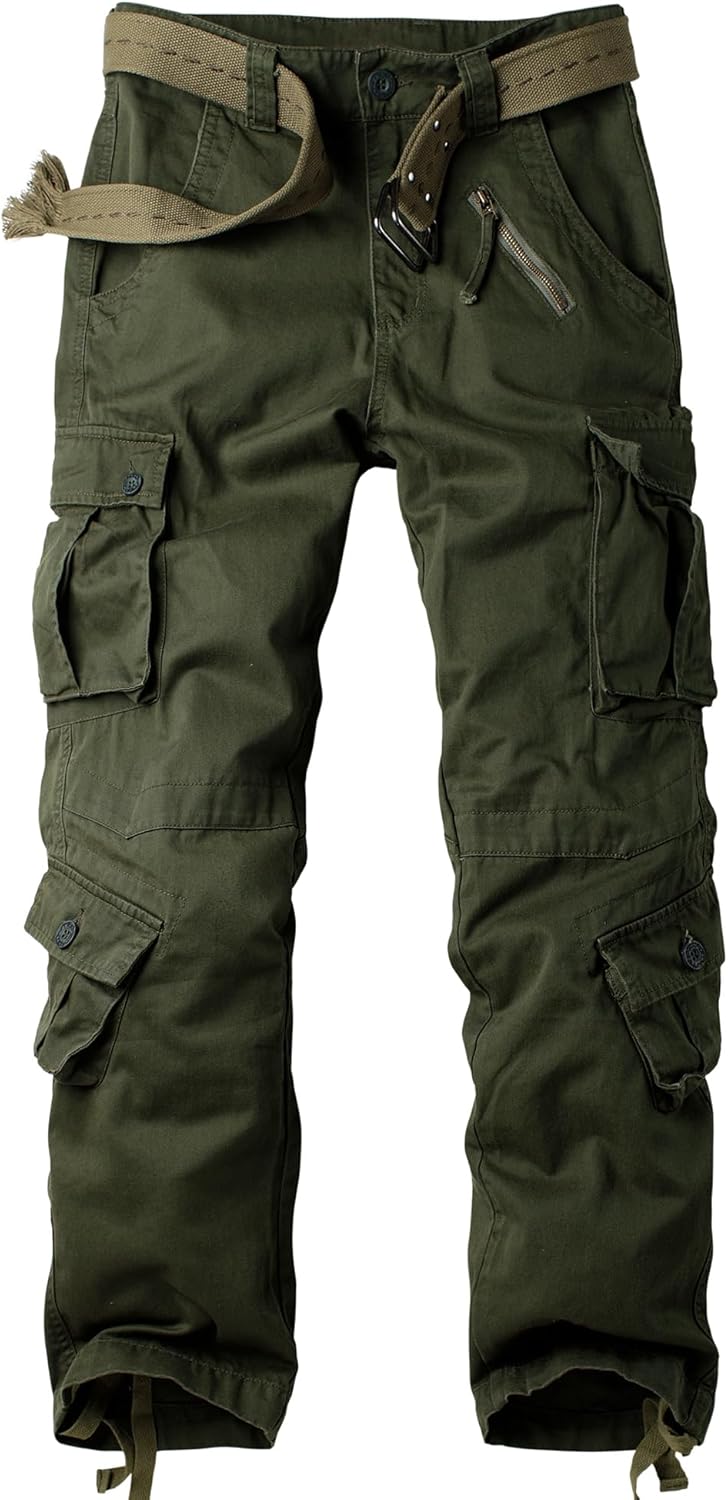 Men's Camo Cargo Tactical Pants for Outdoor Activities and Comfort