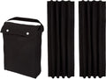Travel-Friendly Blackout Curtain Shade with Suction Cups for Privacy