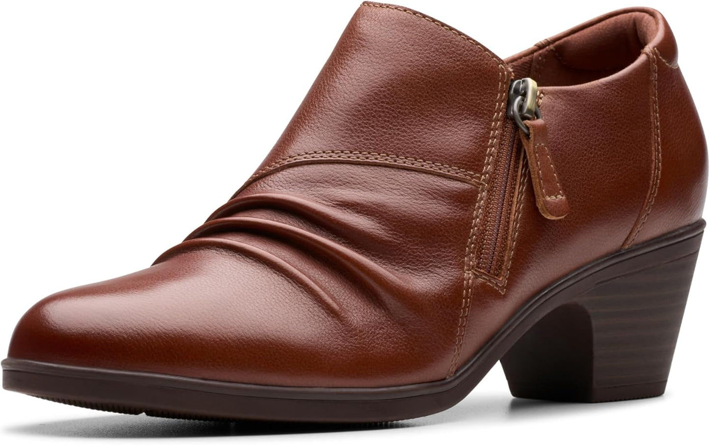 Clarks Women's Emily2 Braley Ankle Boot with Side Zipper