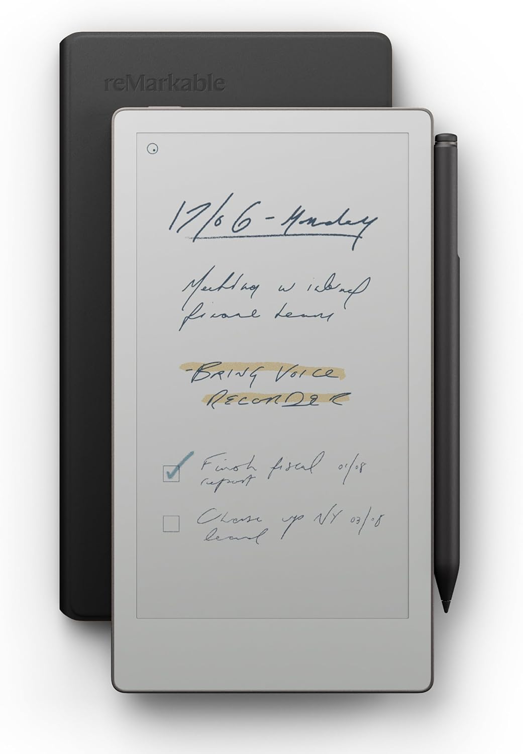reMarkable Paper Pro Move Leather Folio Bundle for Note-Taking