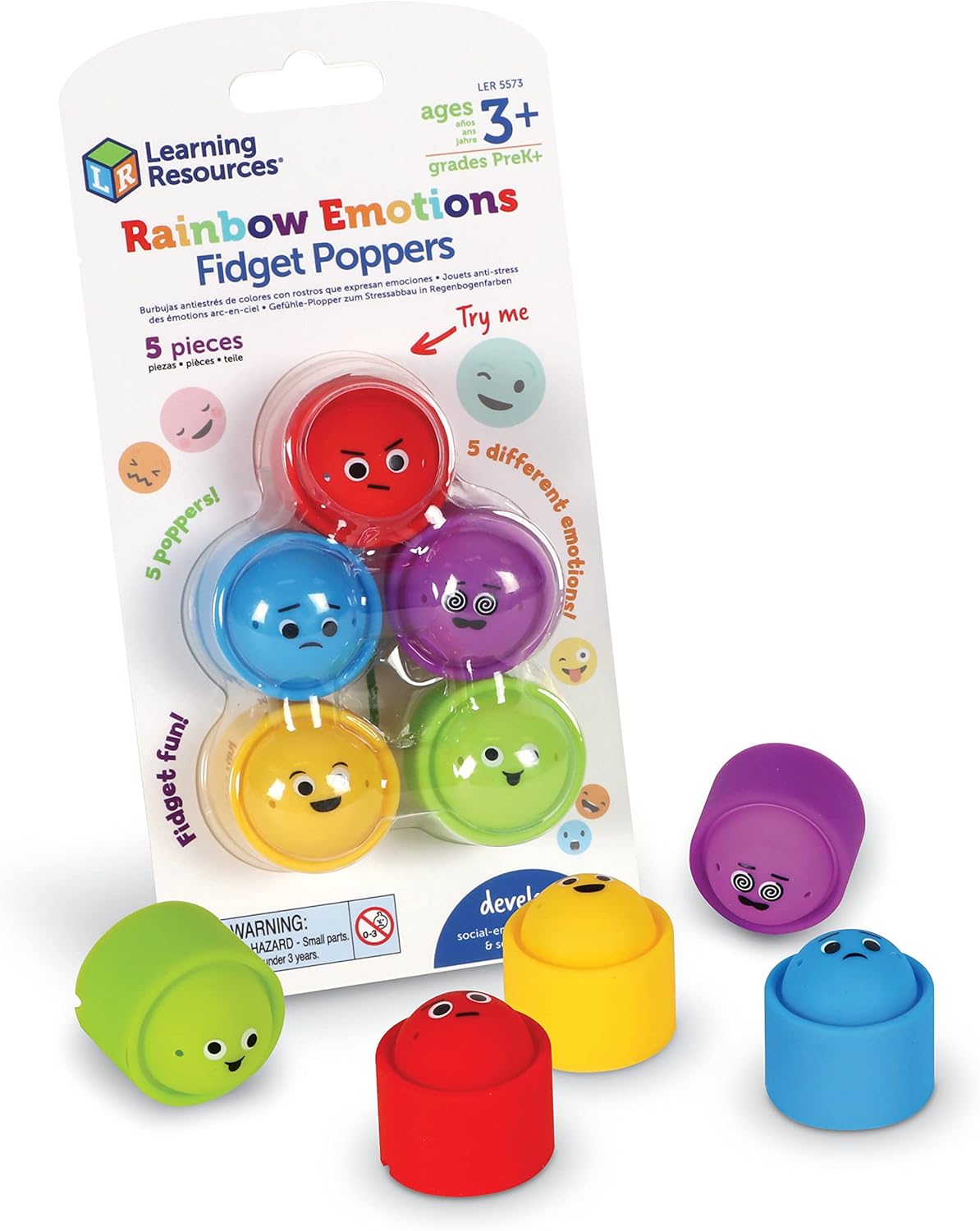 Emotional Rainbow Fidget Poppers