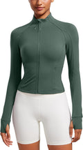 Butterluxe Womens Cropped Slim Fit Workout Jacket - Lightweight Shoes