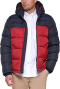 Tommy Hilfiger Mens Down Alternative Hooded Puffer Jacket - Midweight