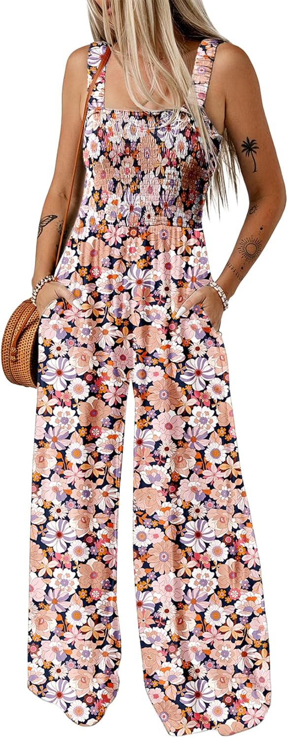Dokotoo Women's Casual Loose Overalls Jumpsuits for Summer Fun