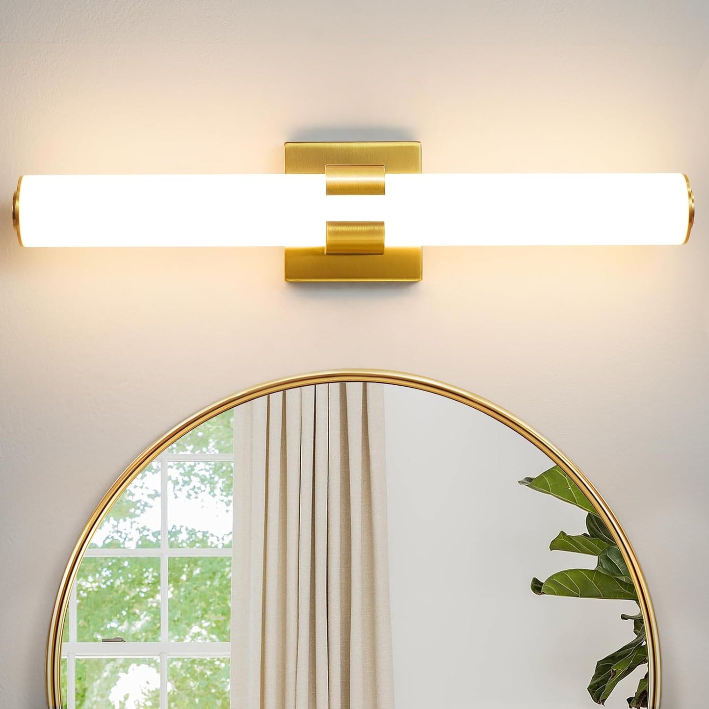 Modern 18W Gold Bathroom Vanity Light Fixtures Over Mirror