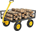 VEVOR 1200 Lbs Steel Garden Cart Wagon - Heavy Duty Utility
