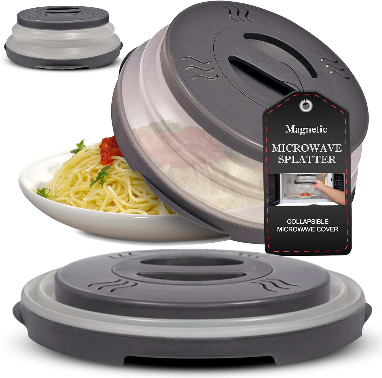 HOVER COVER: 12 Collapsible Magnetic Splatter Guard