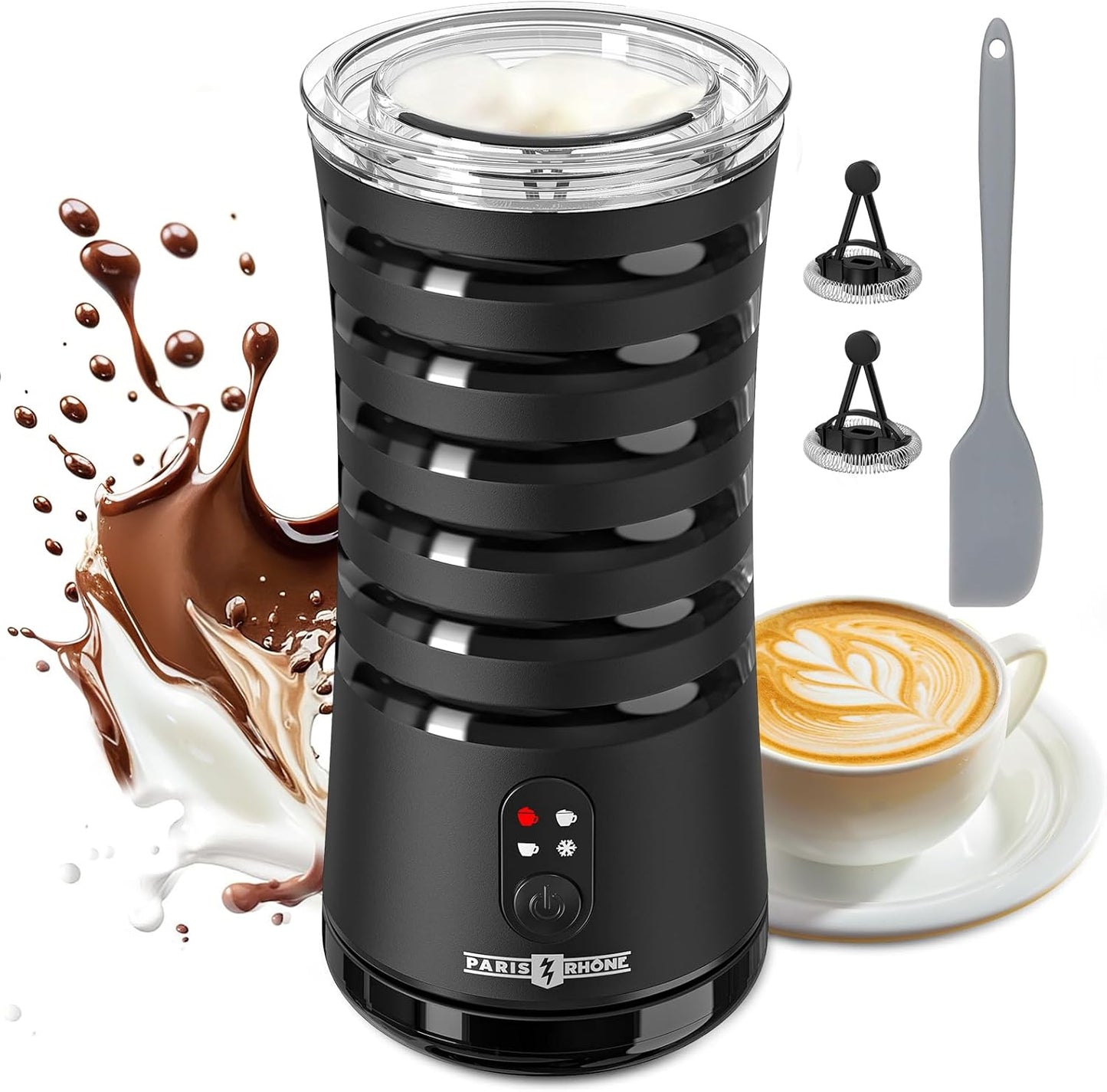 PARIS RHNE 4-in-1 Milk Frother: Perfect Foam Every Time