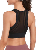 High Impact Sports Bra for Women Large Bust - Front Zip High Support