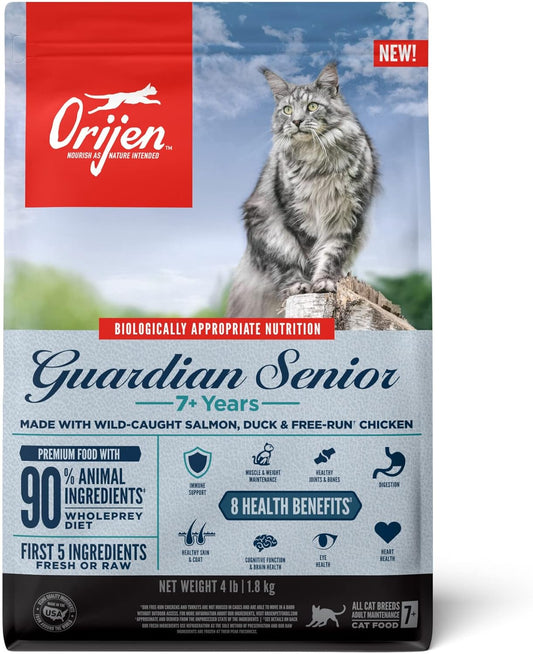 ORIJEN Guardian Senior Grain Free High Protein Cat Food 4lb