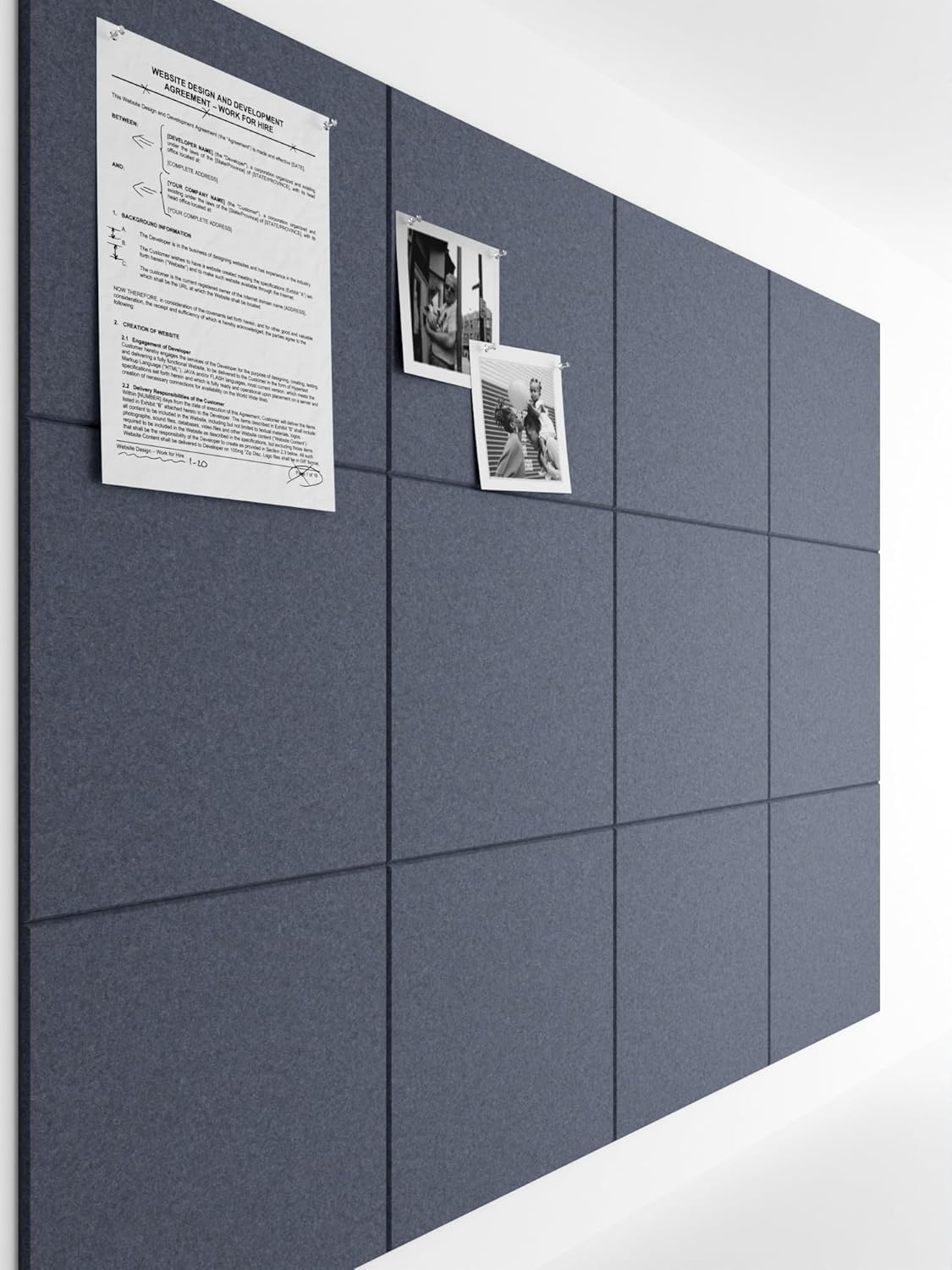 Bumusty Large Cork Board 47x35 Alternative for Creative Spaces