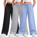 Teen Girls Wide Leg Sweatpants with Pockets for Active Days