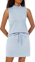 Two Piece Skirt Set for Women Sweatsuits Tennis Outfits - Light