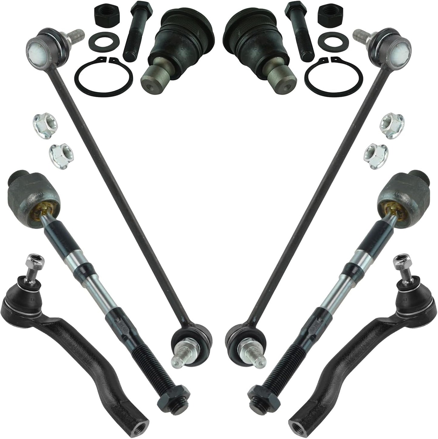 TRQ Front Steering & Suspension Kit for 2008-2013 Nissan Rogue