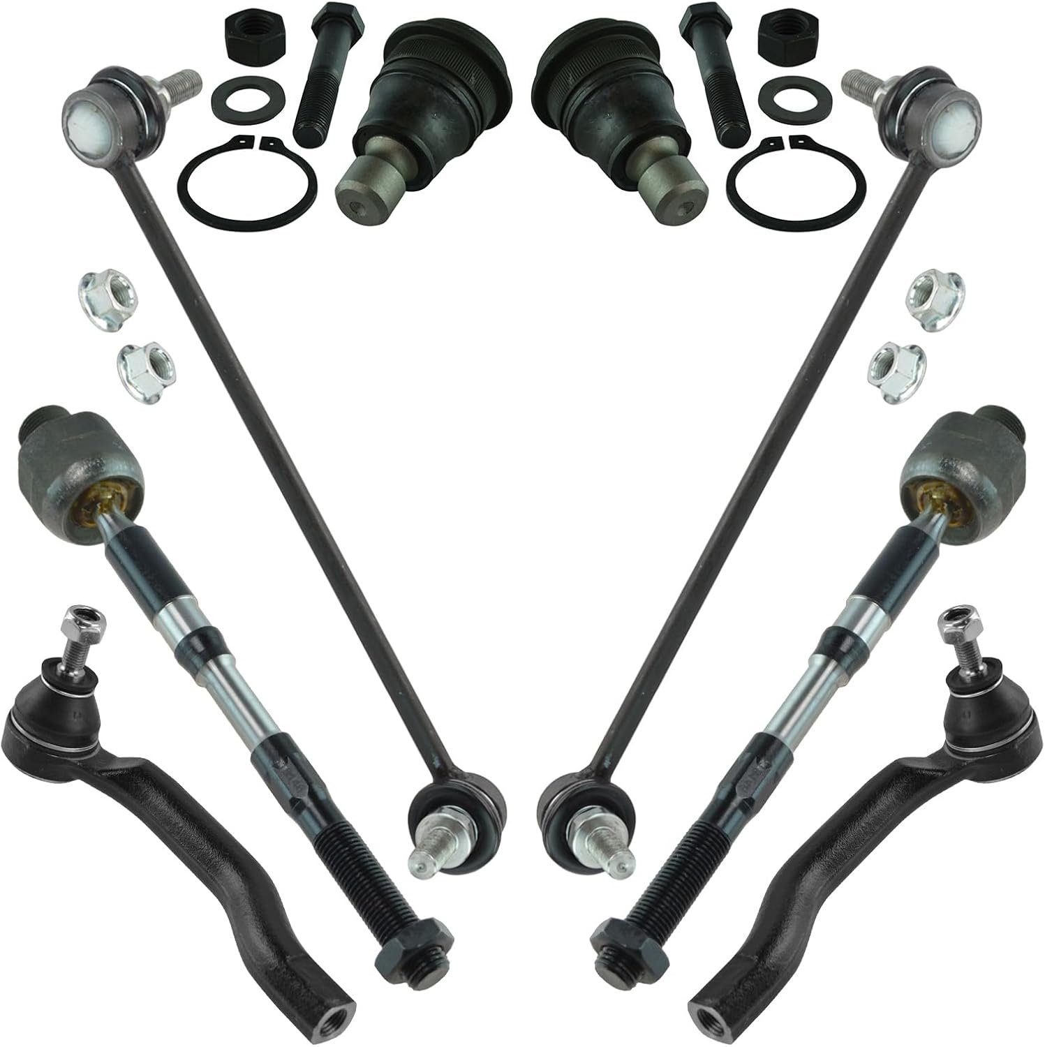 TRQ Front Steering & Suspension Kit for 2008-2013 Nissan Rogue