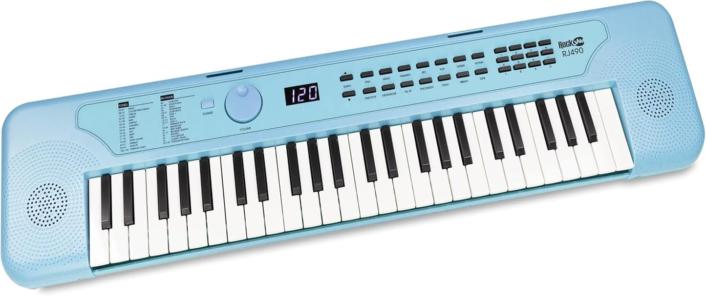 RockJam 49-Key Keyboard with Lessons & Stickers