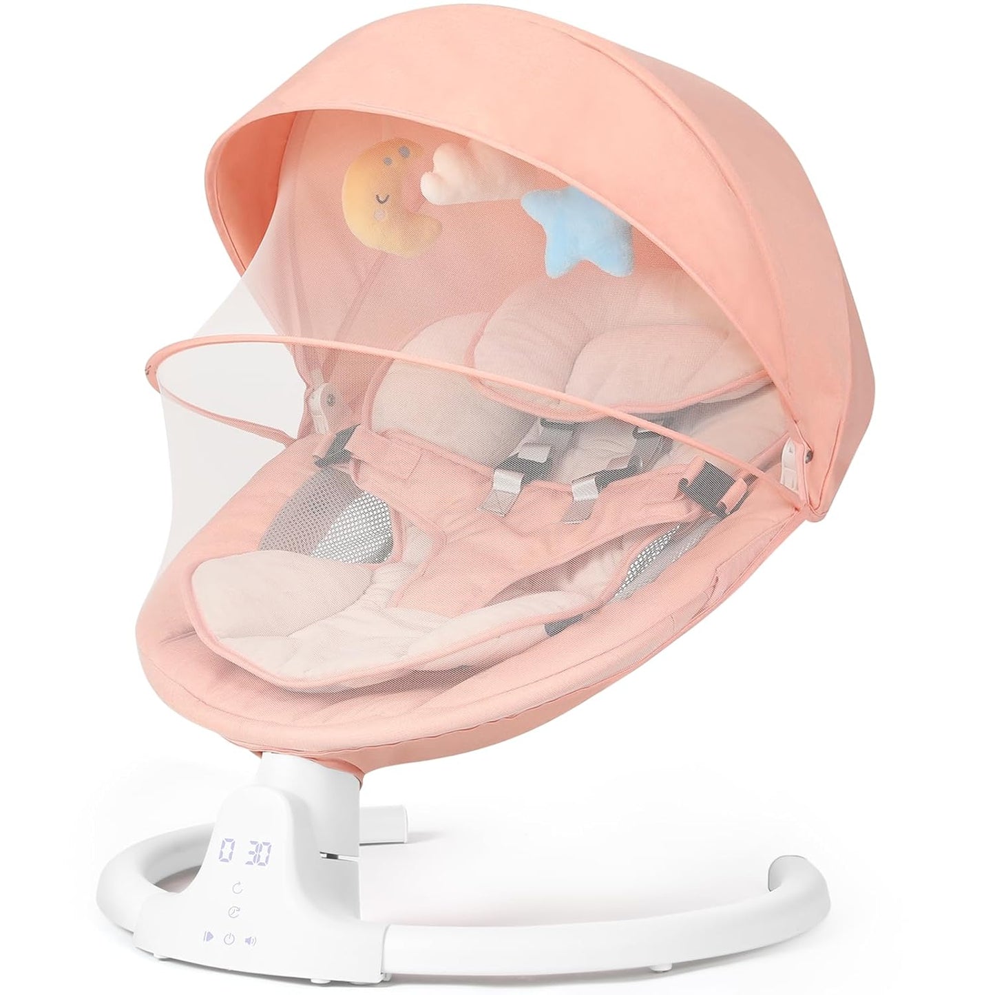 Baby Swing for Infants with 5 Speeds and Lullabies for Comfort