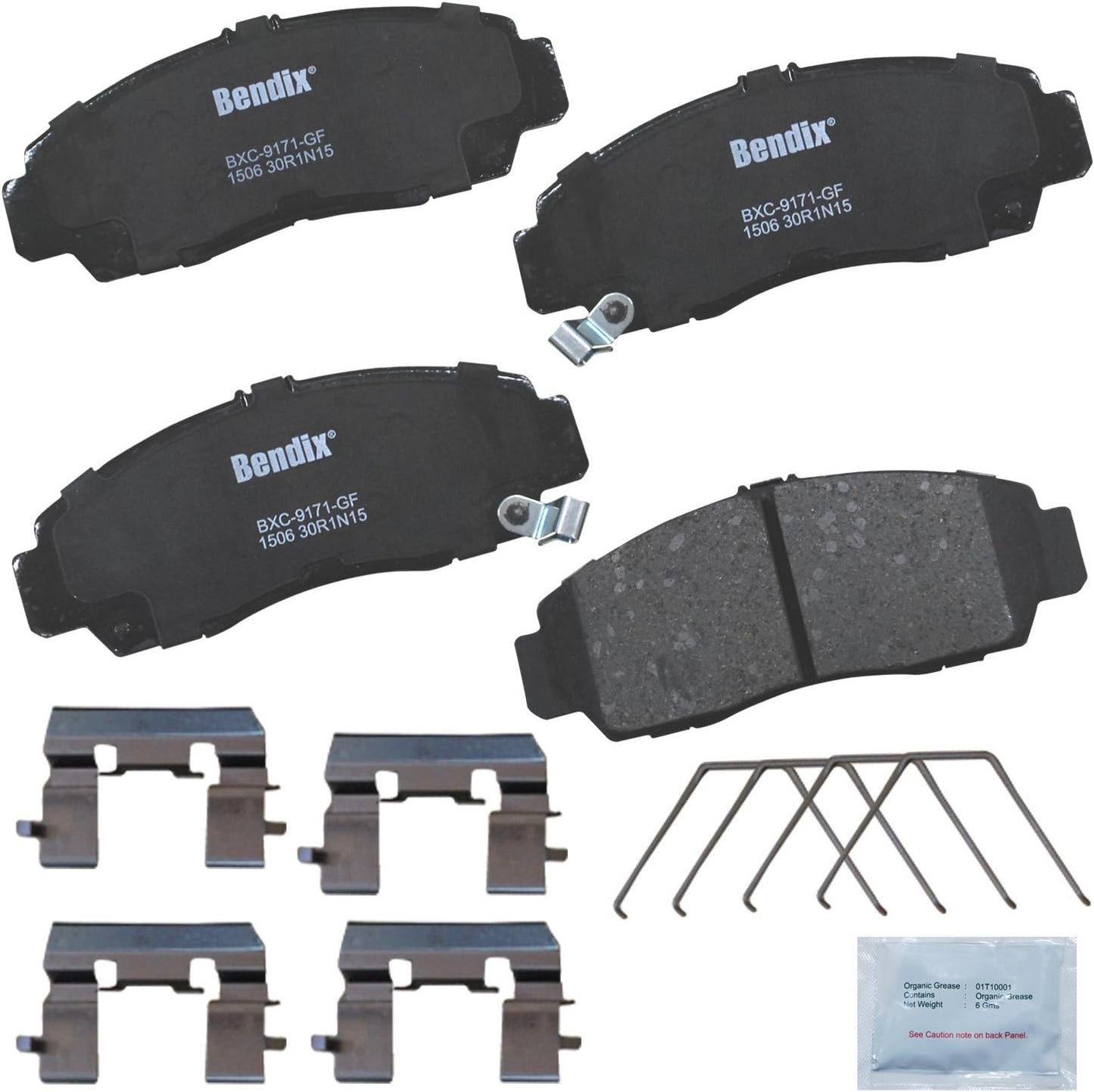 Bendix Priority1 CFC1506 Ceramic Front Brake Pads for Acura