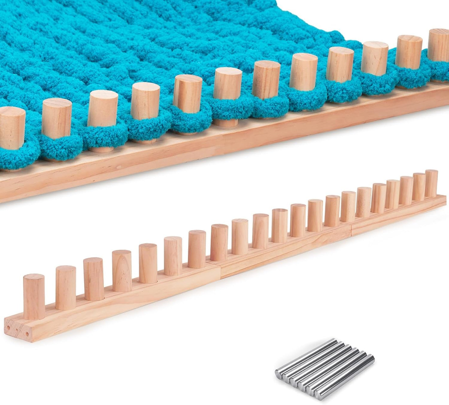 42 Inch Chunky Blanket Loom for DIY Throw Blankets Crafting