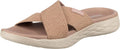 Women's On-The-Go 600 Glistening Metallic Mesh Slide Sandal