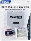 BAZIC Date Stamp and Ink Pad (Black Ink) - 12-Year Date Stamp