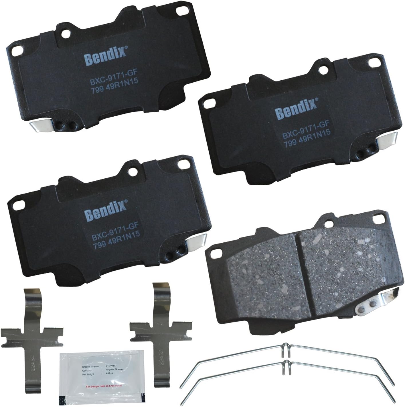 Bendix Priority1 CFC799 Ceramic Brake Pads for Toyota Tacoma