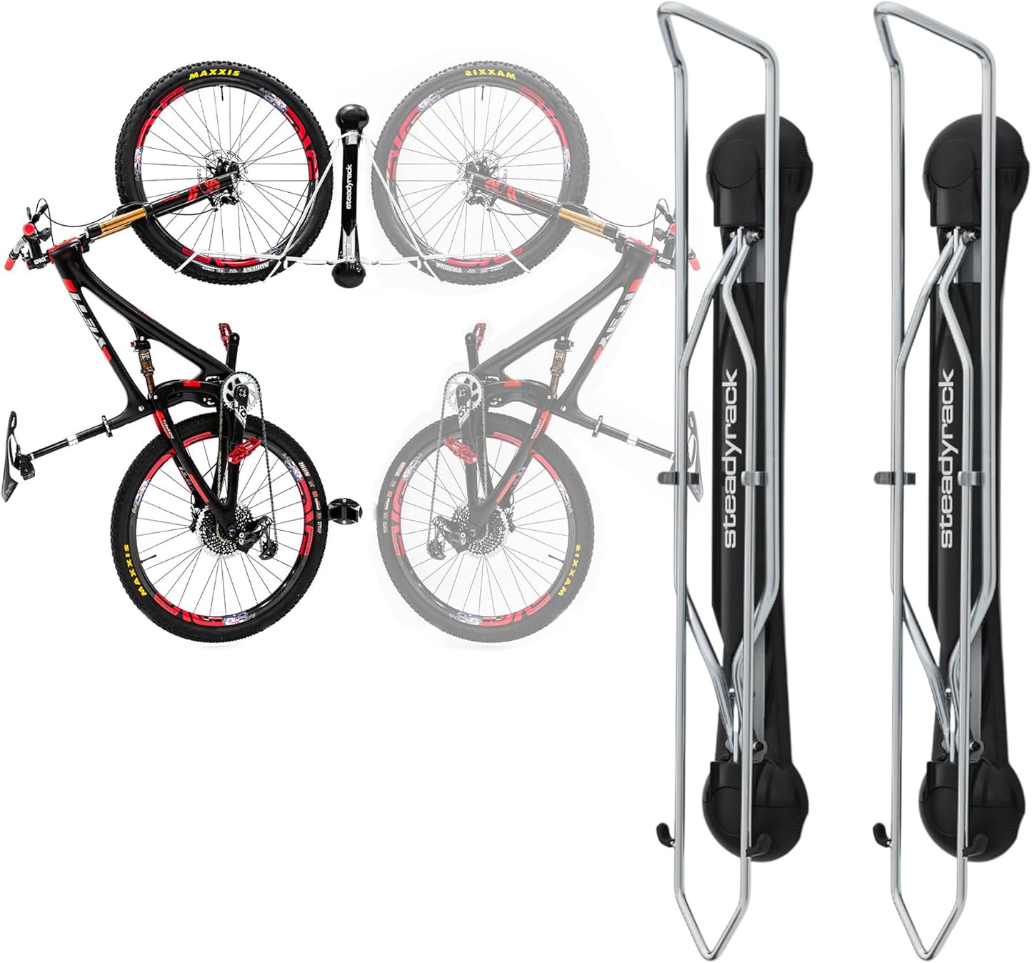 Steadyrack Bike Rack for Mountain Bikes - Space Saving Design