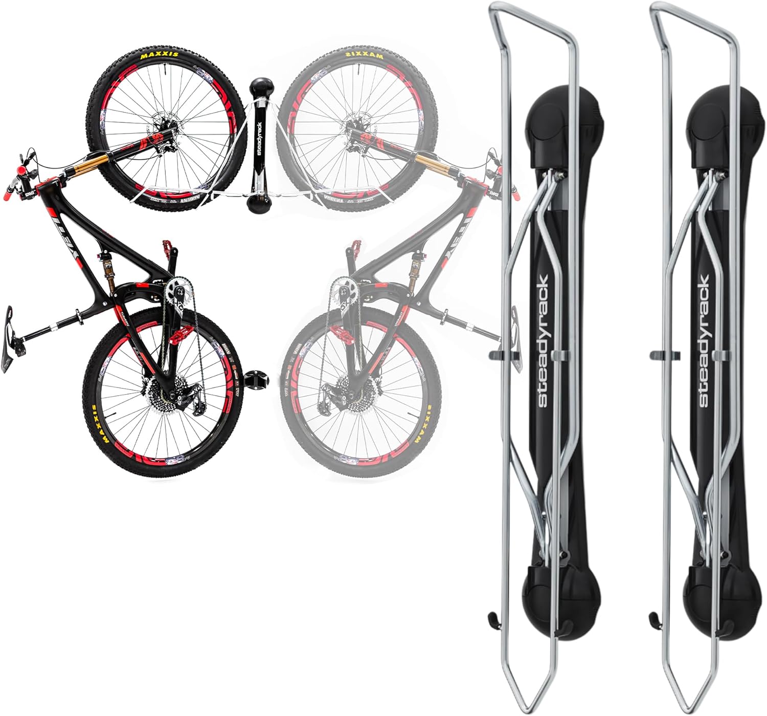 Steadyrack Bike Rack for Mountain Bikes - Space Saving Design