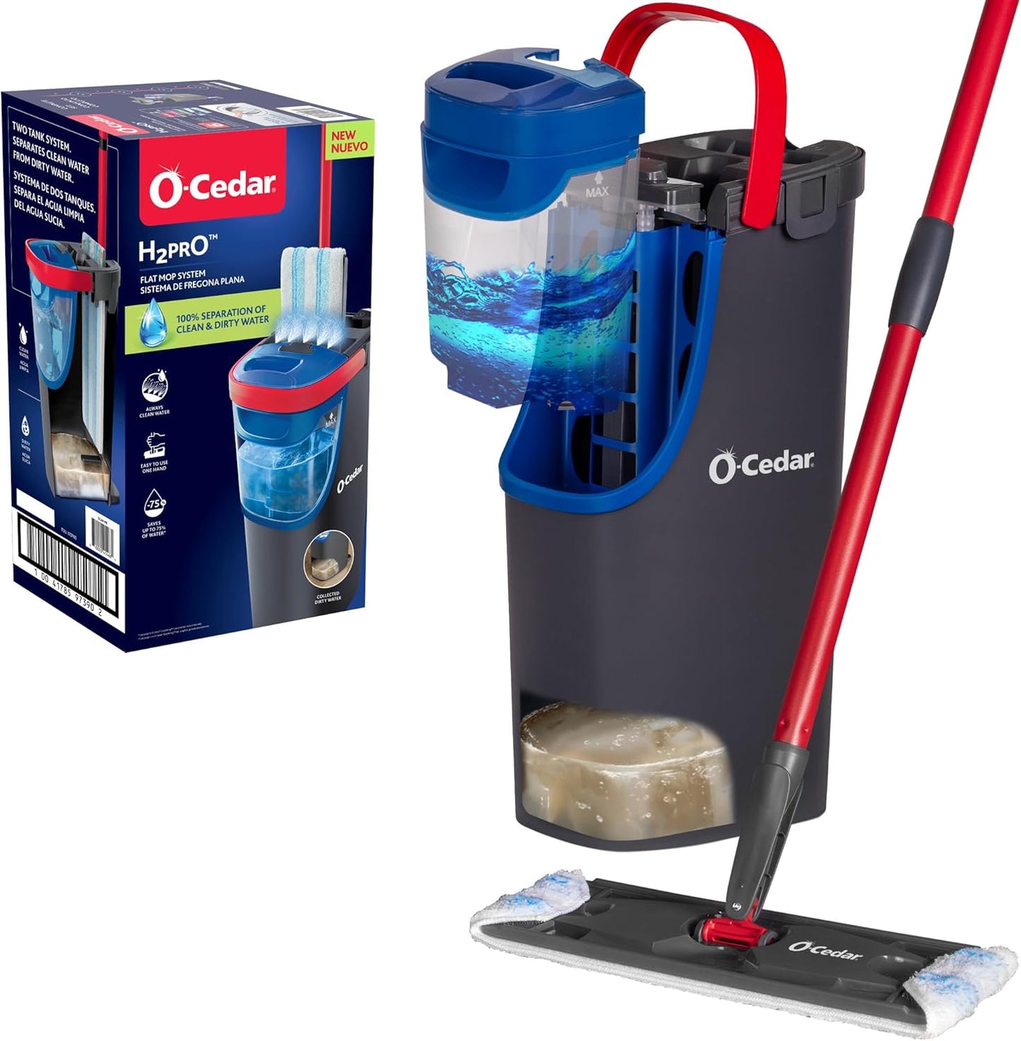 O-Cedar H2prO Flat Mop System for Efficient Home Cleaning