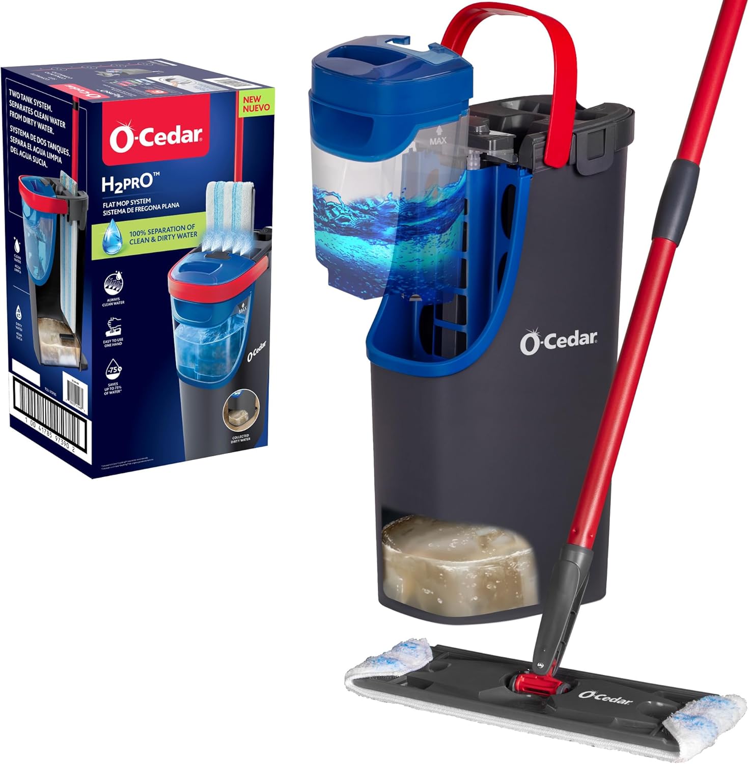 O-Cedar H2prO Flat Mop System for Efficient Home Cleaning