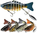 SOSOFISH 5pcs Multi-Jointed Swimbait with Spinner Blade - Lifelike
