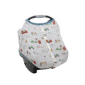 Breathable Car Seat Canopy with Magnetic Peek-a-Boo - Farmyard