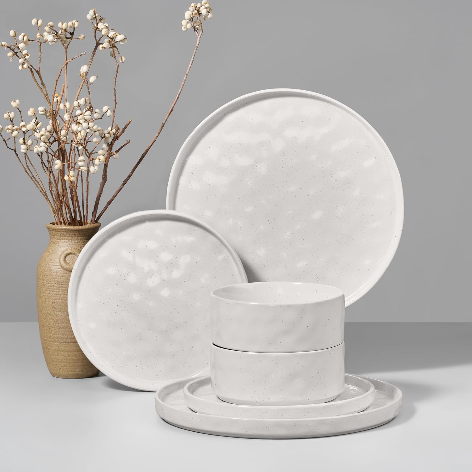 HaWare Dinnerware Sets: 6-Piece Stoneware Dish Set for 2
