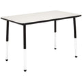 Adjustable Height Kids Writing Desk, Ball Glide Legs, 47x29 Grey Top