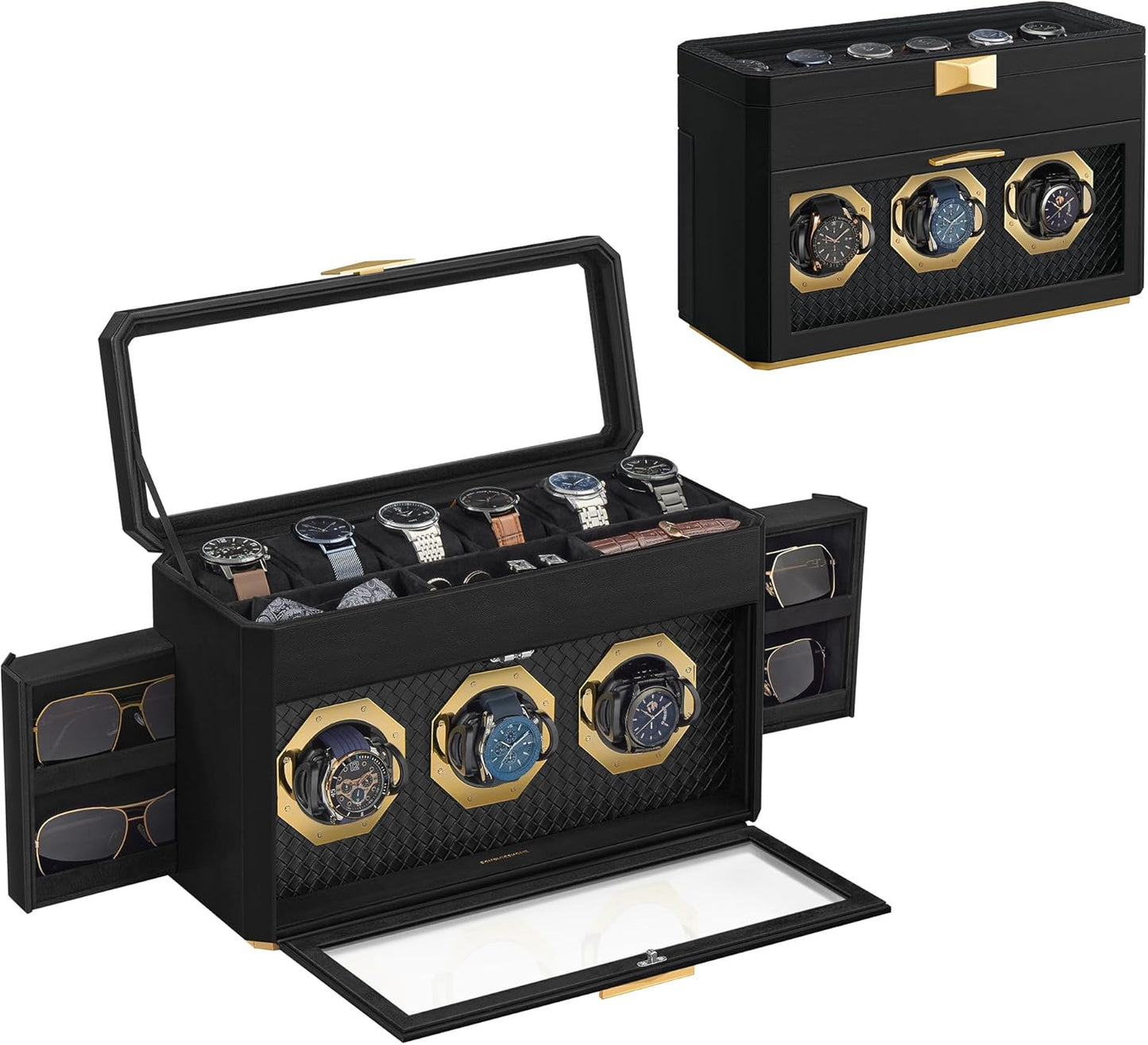 SONGMICS 9-Slot Watch Box - Stylish Display Case
