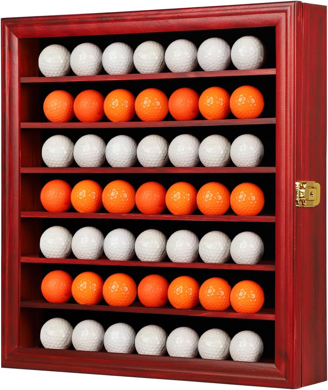 KCRasan Golf Ball Display Case - Elegant Wall Mounted Holder
