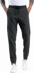 Mens Fleece Joggers Pants with Deep Pockets - Loose-fit Comfort