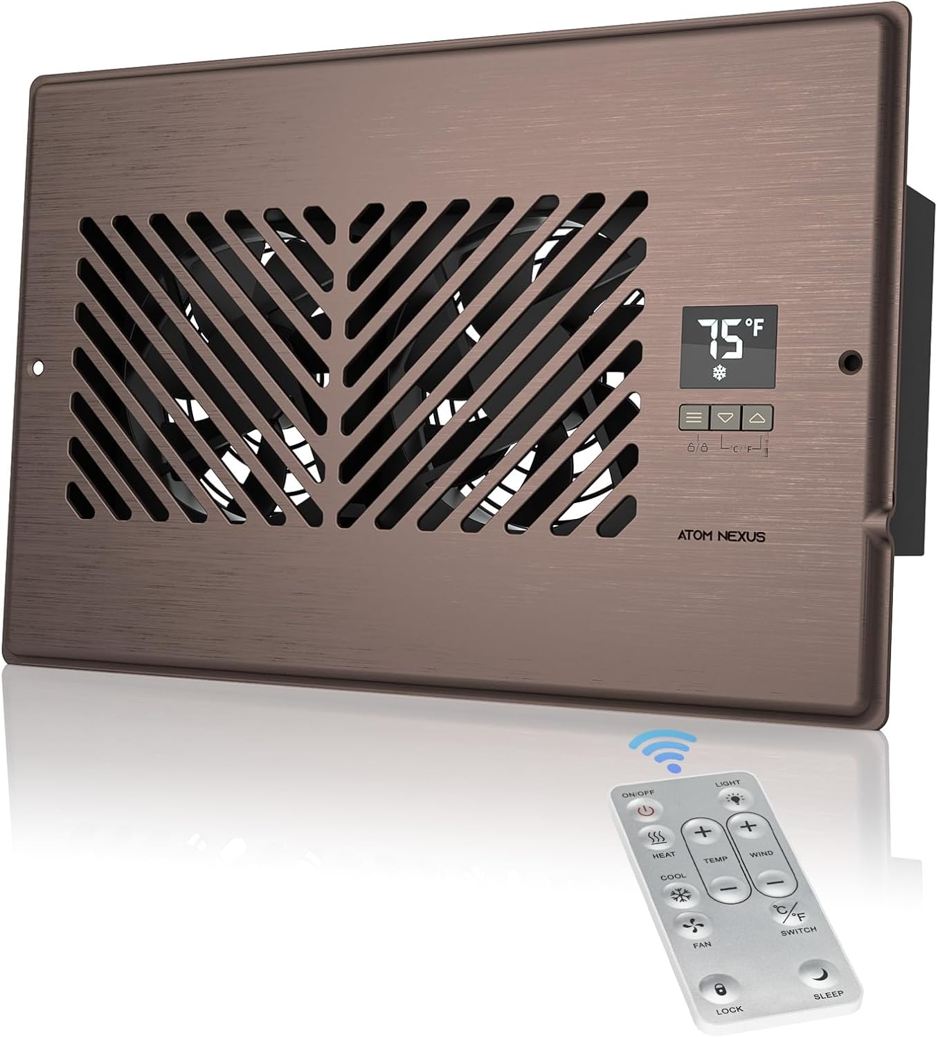 Quiet Register Booster Fan with Thermostat Control