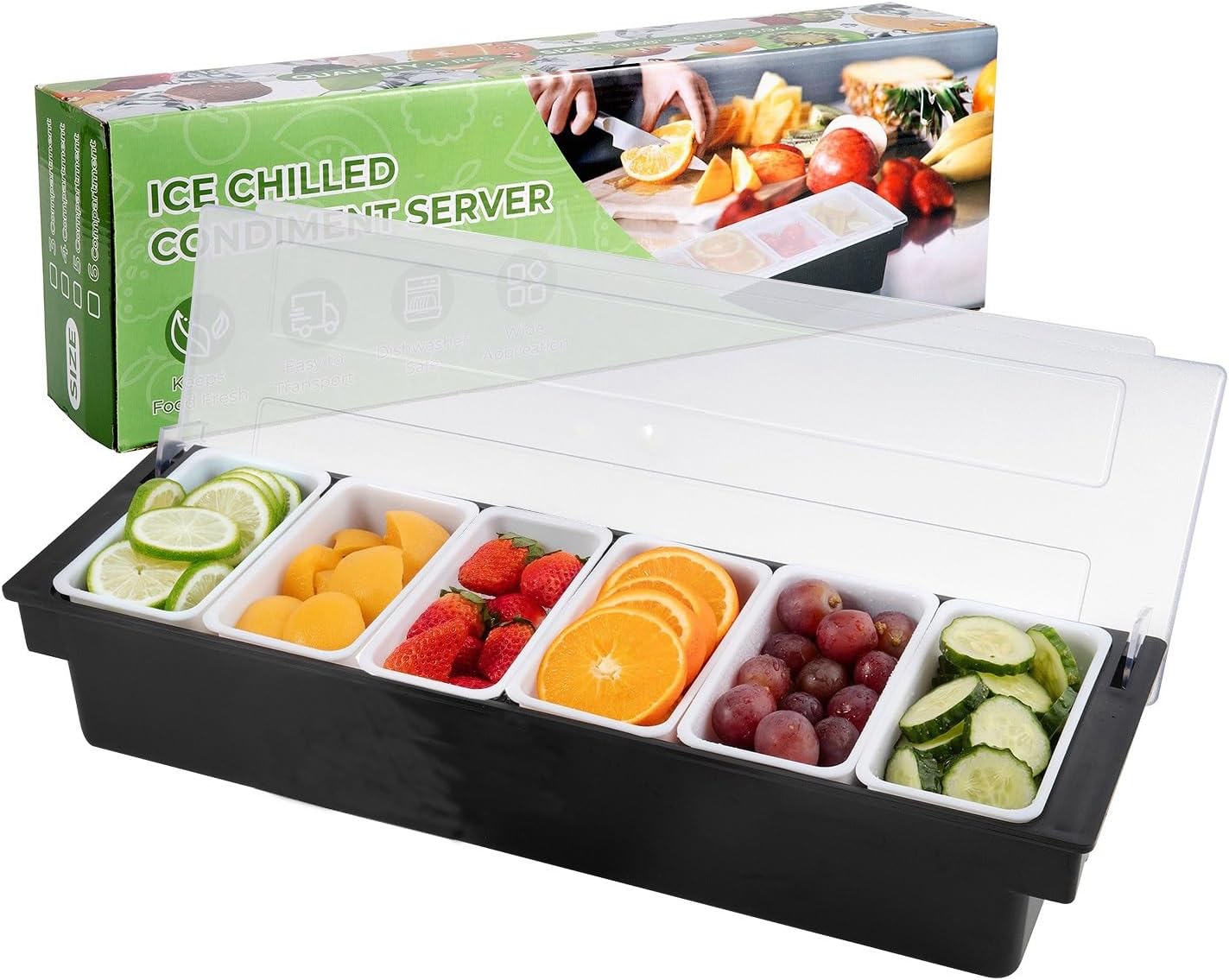 WICHEMI Fruit, Veggie & Condiment Caddy for Bartending