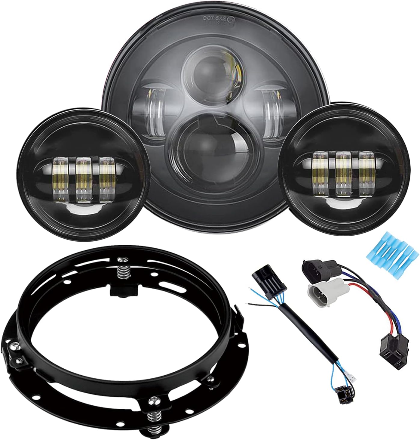 7 Inch Motorcycle Headlight Kit for Harley Road King Models